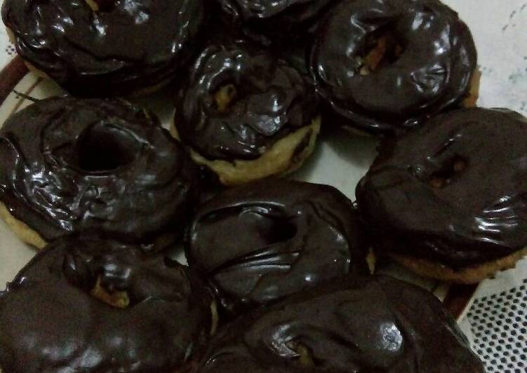 resep makanan Donat kentang pake toping coklat