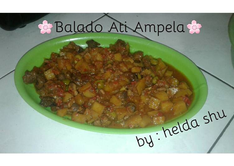 Resep ??Balado Ati Ampela?? Oleh Helda Shu