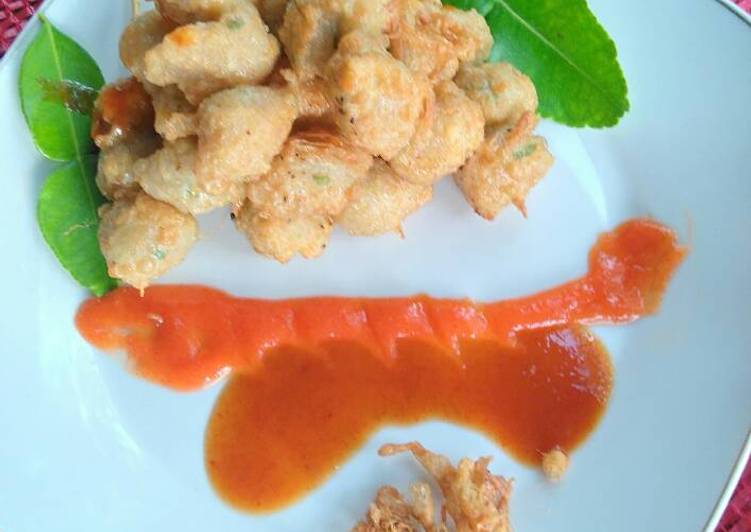 resep Cigor udang (cilok goreng)