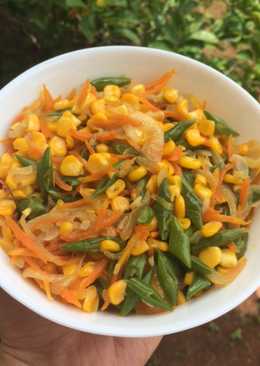 Tumis wortel, jagung dan buncis