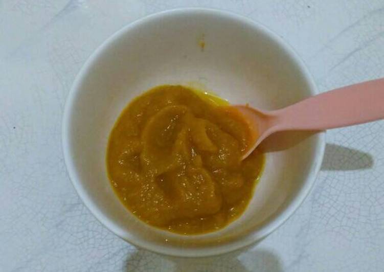 Resep MPASI 6M+ Puree Kabocha Oleh Revia F