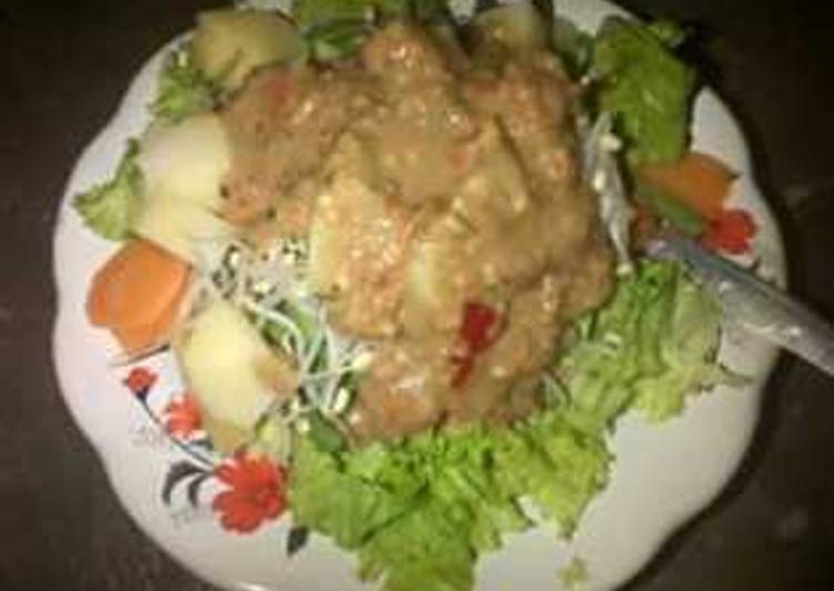 cara membuat Gado gado