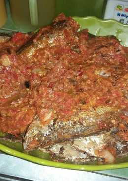 Ikan selar goreng sambal pedas