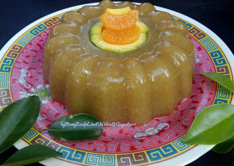 bahan dan cara membuat Puding Maizena Alpukat (#IndonesiaMemasak)