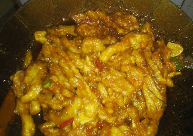 resep makanan Jamur crispy bumbu asam manis nyamii