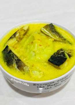 Sayur lodeh kubis dan ikan asin