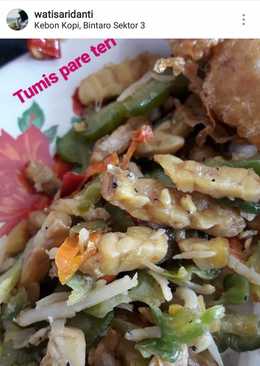 Tumis Pare Tempe Teri Resep Mertua