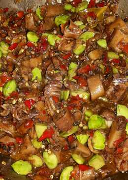 Sambal goreng cumi asin pete