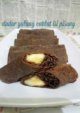 Dadar gulung coklat isi pisang