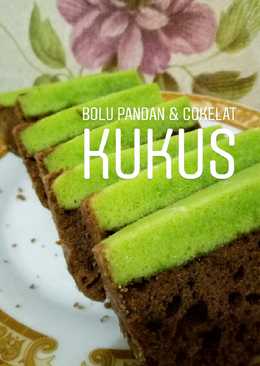 Bolu pandan & cokelat kukus