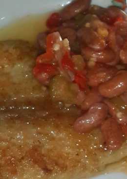 Fried dory with red bean dabu-dabu