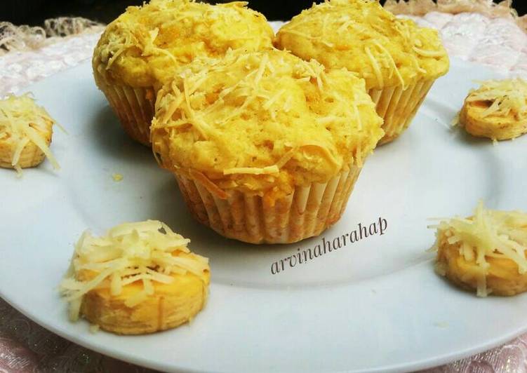 resep lengkap untuk Muffin Pisang Keju/Banana Cheese Muffin