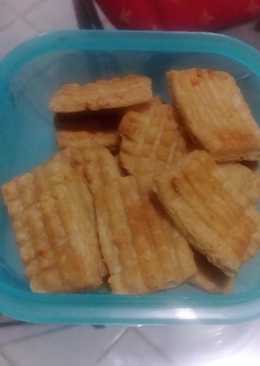 Kue Kering Keju banget pakai Teflon