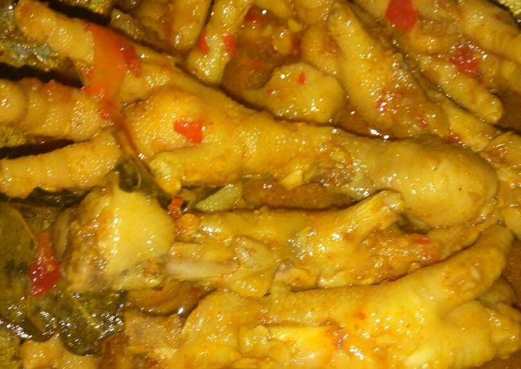 Resep Ceker mercon pedas manis