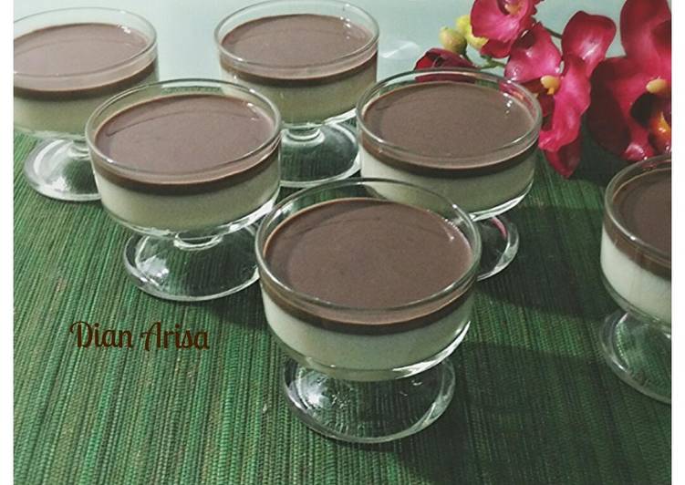 resep masakan Puding Vla Coklat