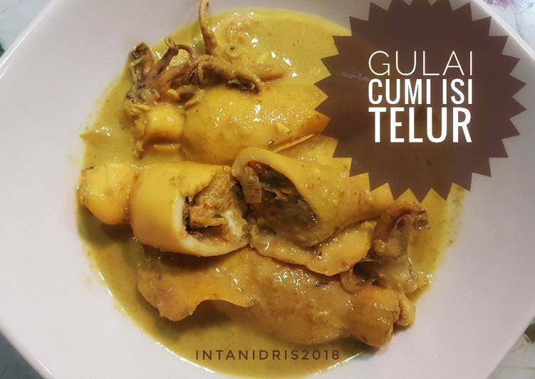 cara membuat Gulai Cumi Isi Telur #ketopad_cp_seafood