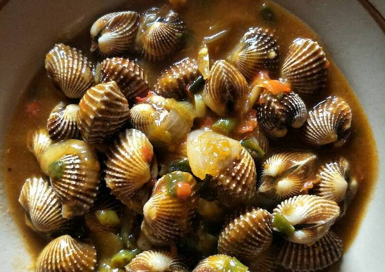 resep Kerang saus tiram pedas asam manis