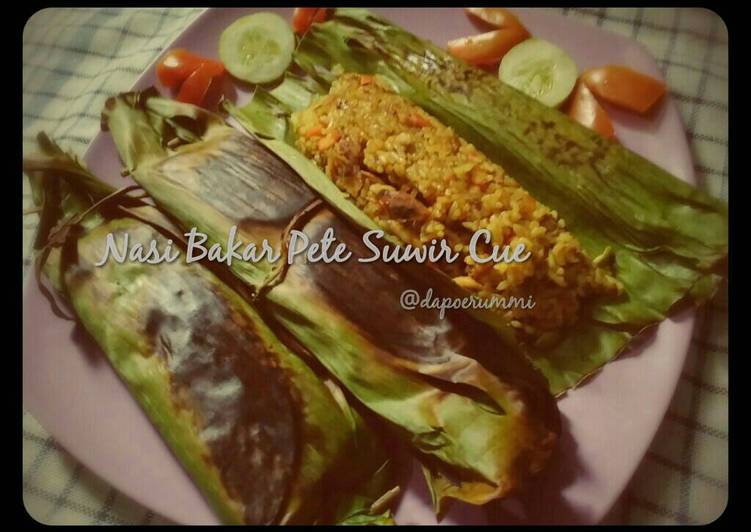 gambar untuk resep Nasi Bakar Pete Suwir Cue