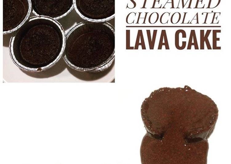 gambar untuk cara membuat Steamed Chocolate Lava Cake