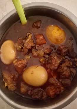 Bistik daging + telor