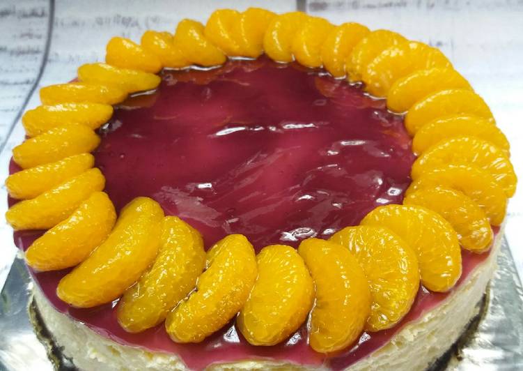 resep Blueberry Cheese Cake NCC (baked)