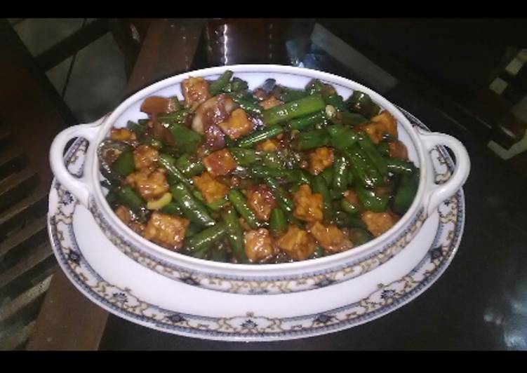 Oseng Tempe kacang panjang