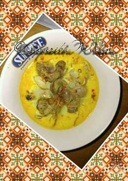 Ati ampela kuah opor kuning