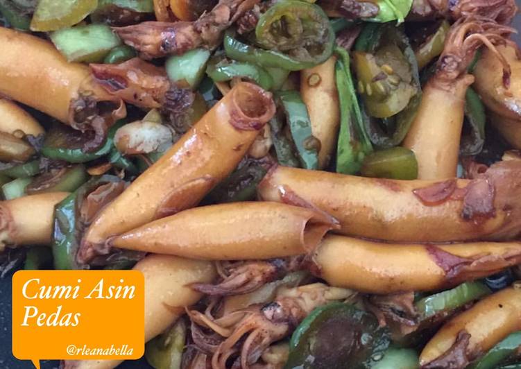 Resep Cumi Asin Pedas ala bella By Rieske L Agustiyan