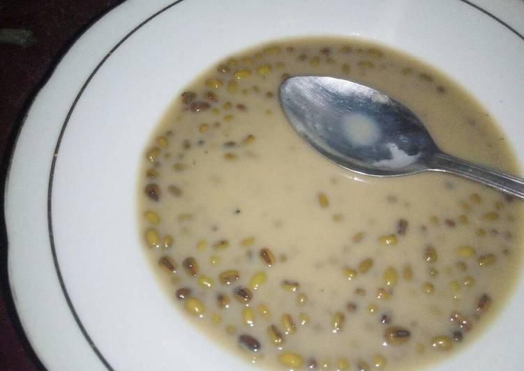 gambar untuk cara membuat Bubur kacang ijo susu