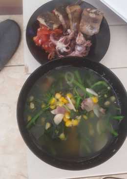 Sayur bening bayam segar