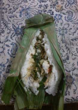 Nasi bakar ikan tongkol bumbu bali