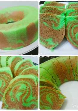 Tiramisu Pandan Kukus Putih Telur