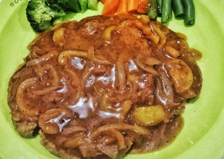 gambar untuk resep makanan Steak Tempe Saus Lada Hitam