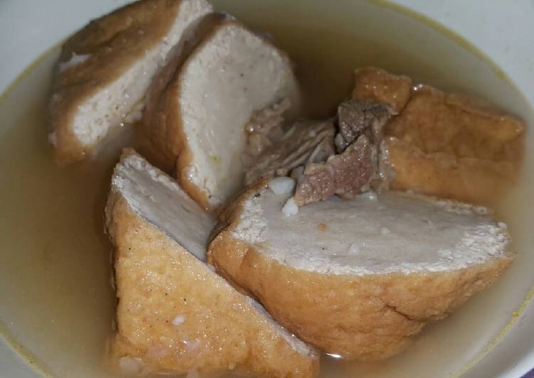 resep lengkap untuk Kuah bakso tahu simpel