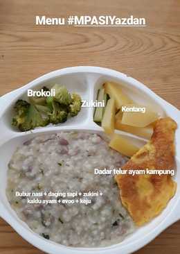 Bubur Daging, Aneka Finger Food & Dadar Telur Ayam Kampung MPASI