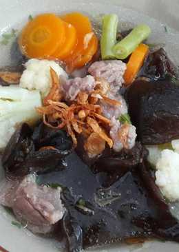 Sup Daging Jamur Kuping