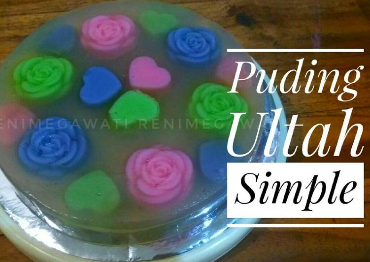 resep lengkap untuk Puding Ulang Tahun Simpel