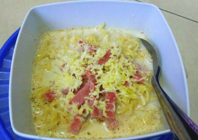 resep Indomie Kuah Susu Keju