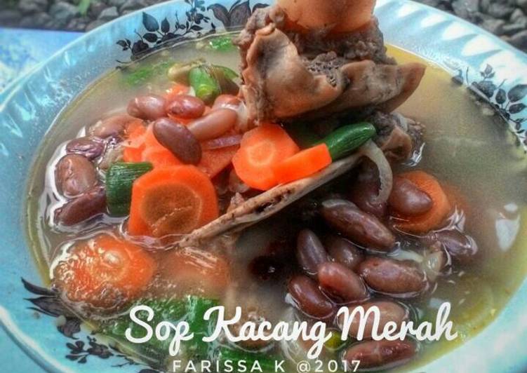 cara membuat Sop Kacang Merah