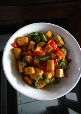 Tumis tahu kecap pedas manis