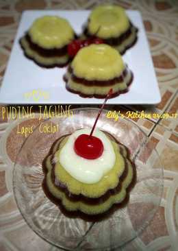 Puding Jagung Lapis Coklat