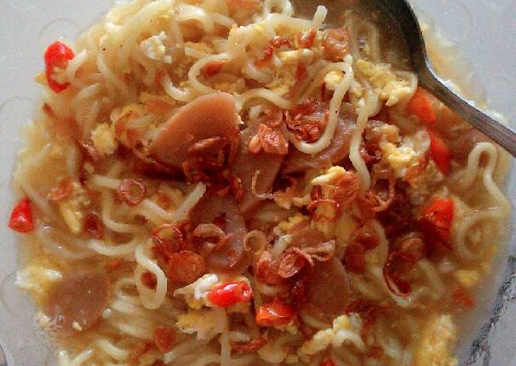 gambar untuk resep makanan Mie Burung Dara Kuah Pedass