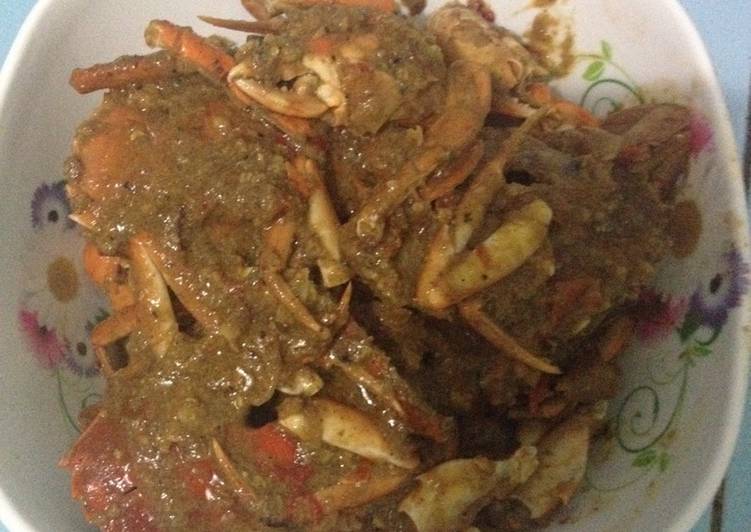 resep masakan Kepiting/Udang Sambal Kacang Bumbu Bawang Putih