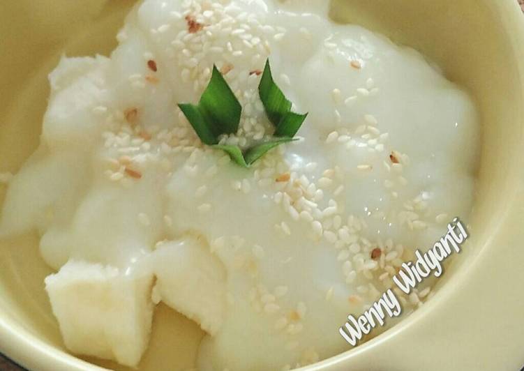 resep masakan Singkong Thailand (Thai Cassava with creamy sauce)