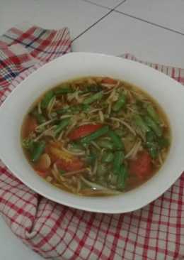 Buncis tauge kuah kecap