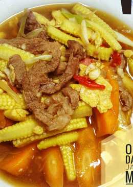 Oseng Daging Jagung Muda