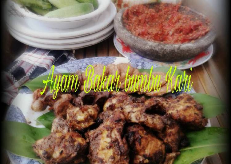 Resep AYAM BAKAR bumbu Kari Oleh Ita Dasir