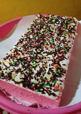 Bolu kukus santan super ekonomiss (base rainbow cake)