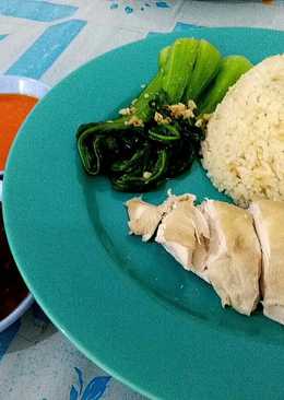 Hainan Chicken Rice spesial ala resto