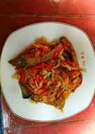 Ikan Bawal Tumis Pedas Saos Tiram ð